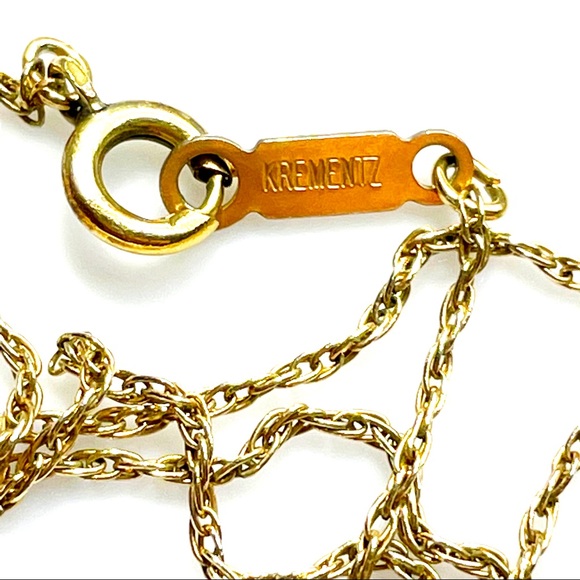 Vintage Krementz heart Necklace - Picture 3 of 4
